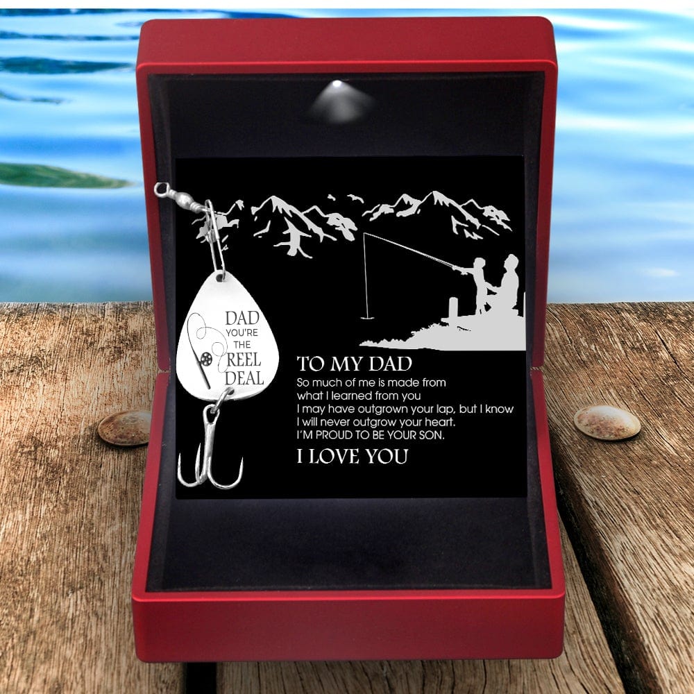 Personalized Engraved Fishing Hook - To Dad - From Son - You're The Reel Deal - What I Learned From You - Gfa18010