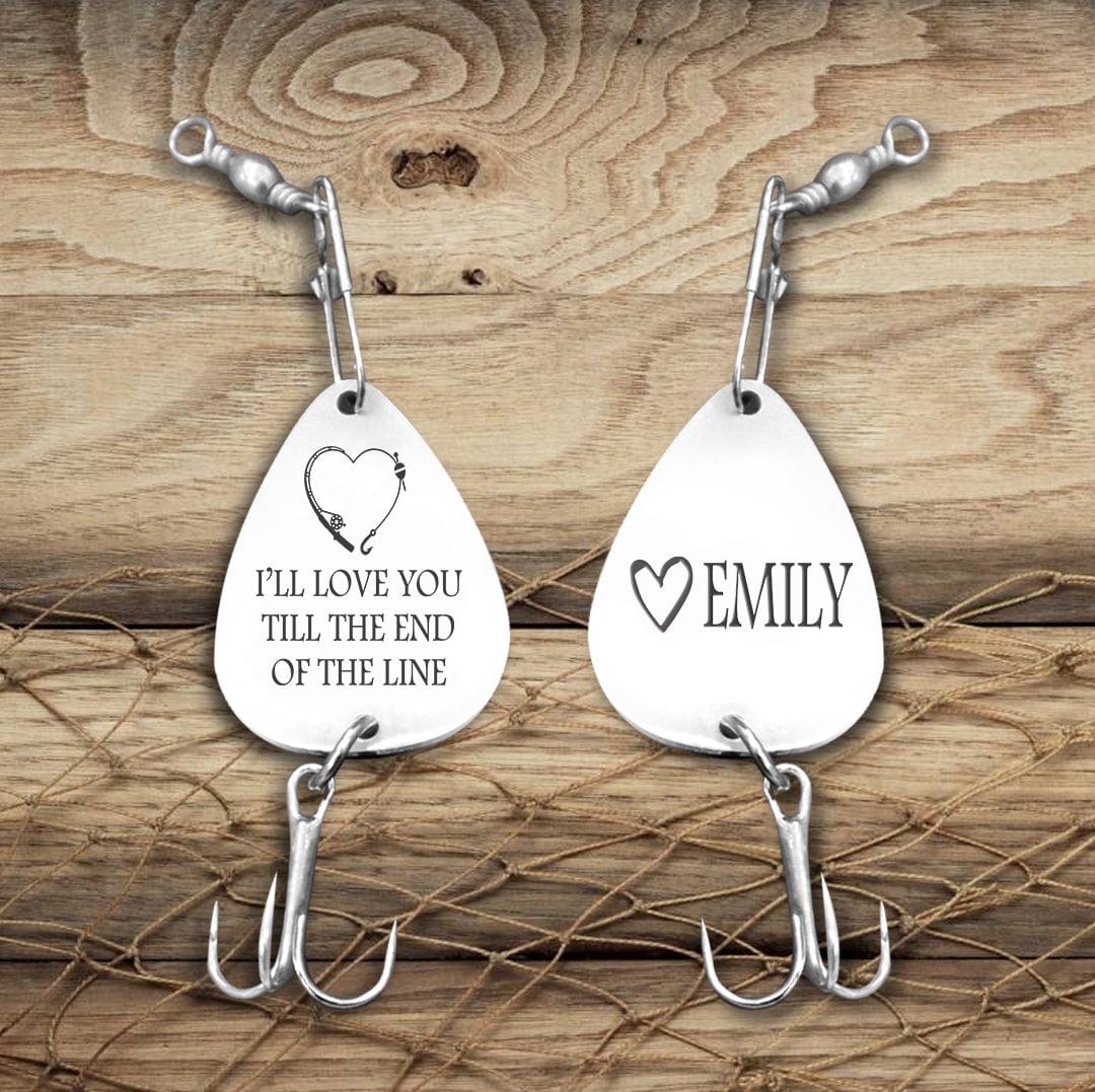 Personalized Engraved Fishing Hook - To My Man - Maybe God Just Kinda Likes You And Me To Go Fishing Forever Together - Gfa26005