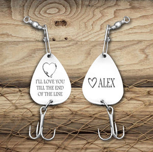 Personalized Engraved Fishing Hook - To My Wife - Maybe God Just Kinda Likes You And Me To Go Fishing Forever Together - Gfa15001