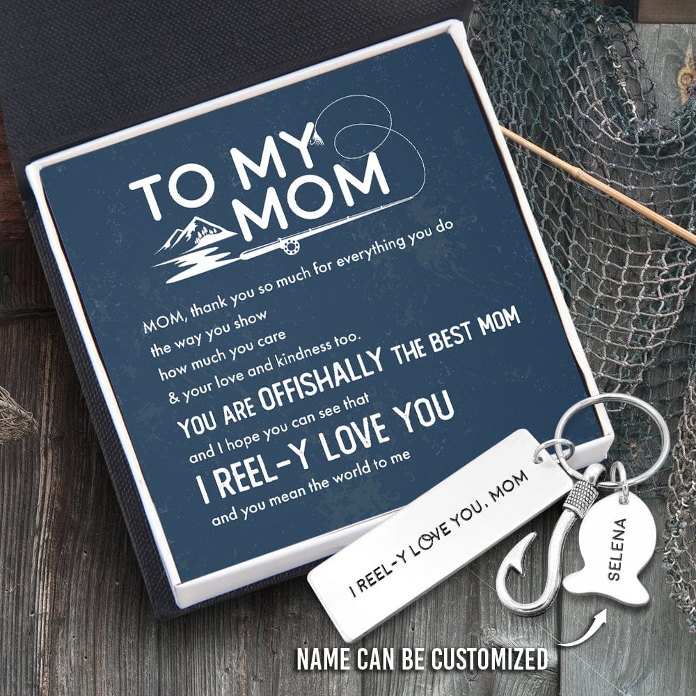 Personalized Fishing Hook Keychain - Fishing - To My Mom - Thank You So Much - Gku19015