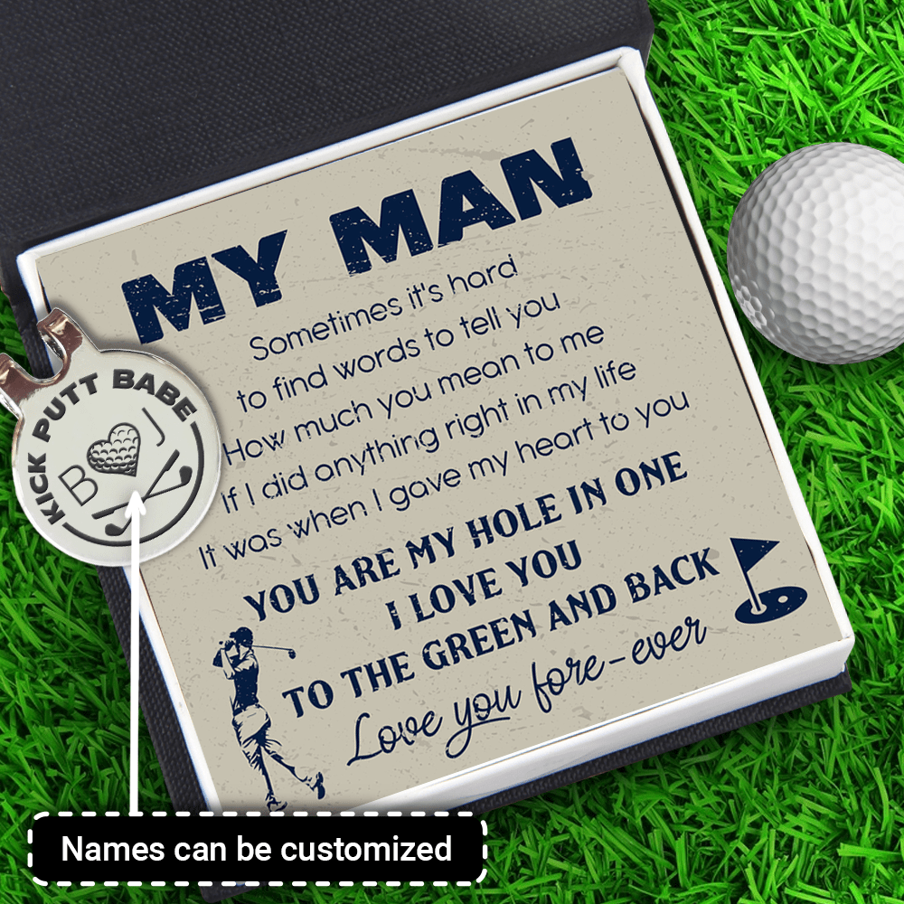 Personalized Golf Marker - Golf - To My Man - I Love You Fore-ever - Gata26010