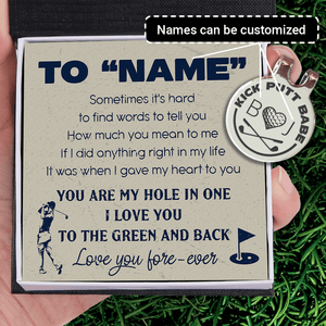 Personalized Golf Marker - Golf - To My Man - I Love You Fore-ever - Gata26010