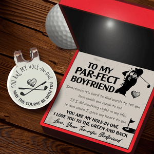 Personalized Golf Marker - Golf - To My Par-fect Boyfriend - How Much You Mean To Me - Gata12002