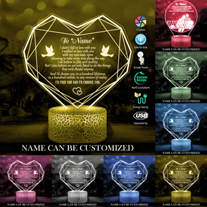 Personalized Heart Led Light - Family - To My Soulmate - I'd Choose You In Any Version Of Reality - Glca13019