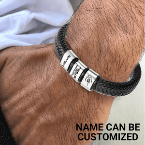 Personalized Leather Bracelet - American Football - To My Son - I Love You - Gbzl16009