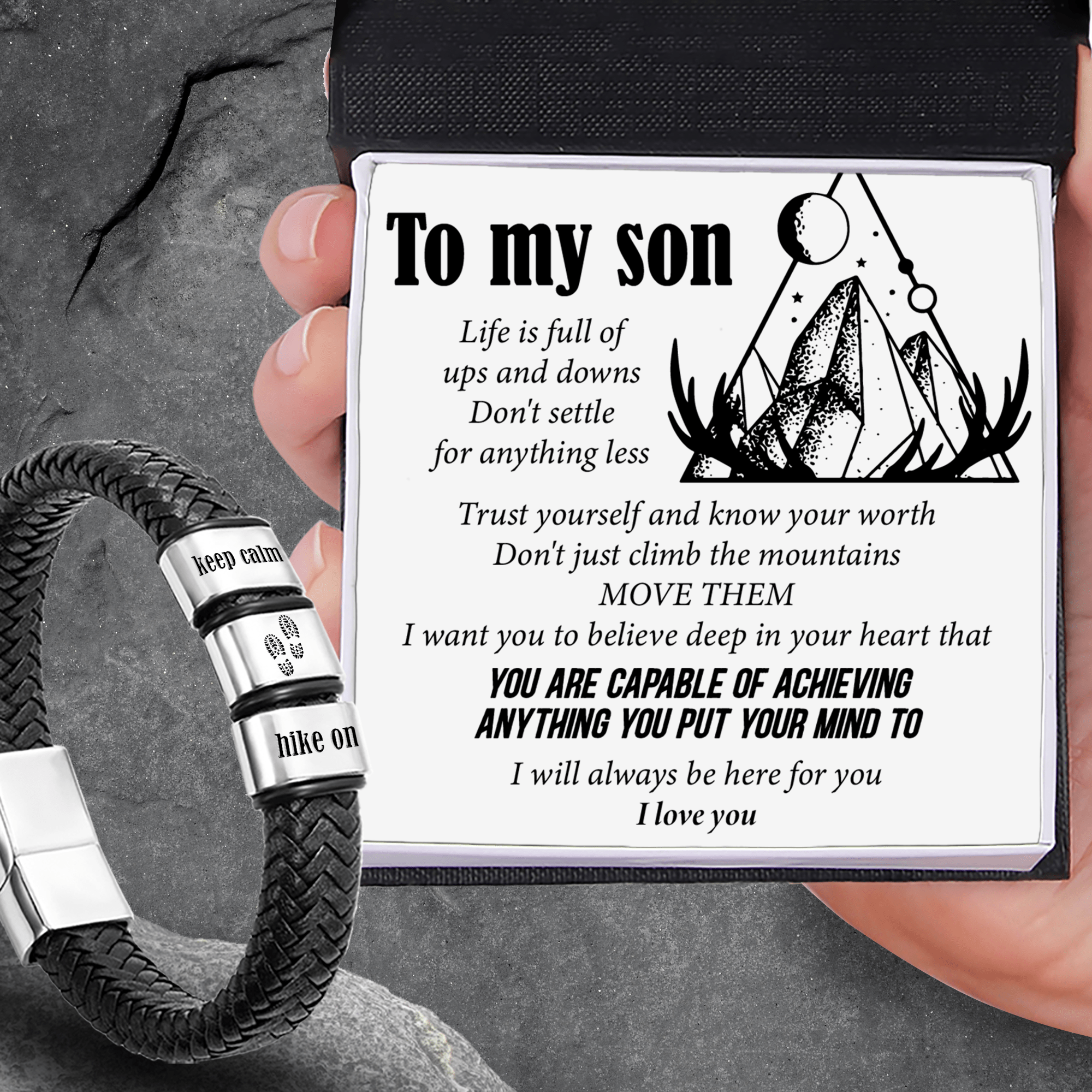 To my 2025 son bracelet spartan