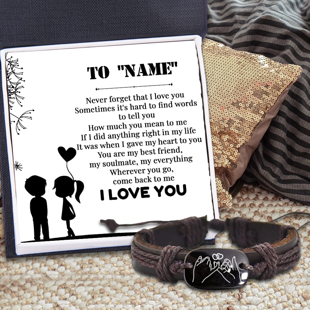 Personalized Name Leather Belt - Gift for Him