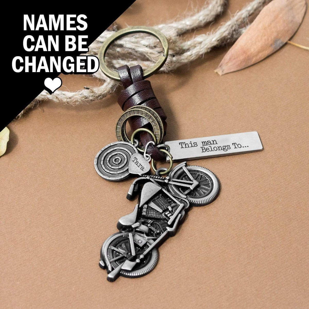 Personalized Motorcycle Keychain - Biker - To My Man - I Need You Here With Me - Gkx26018