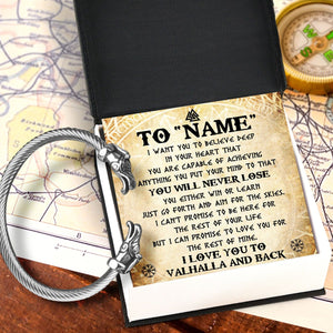 Personalized Norse Dragon Bracelet - Viking - To My Son - You Will Never Lose - Gbzi16002