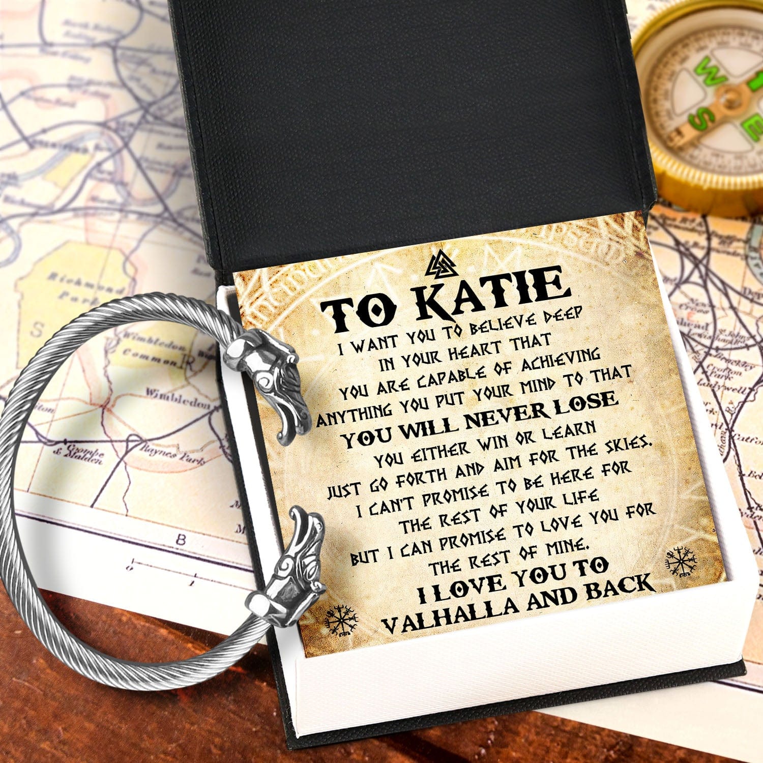 Personalized Norse Dragon Bracelet - Viking - To My Son - You Will Never Lose - Gbzi16002