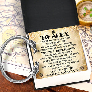 Personalized Norse Dragon Bracelet - Viking - To My Son - You Will Never Lose - Gbzi16002