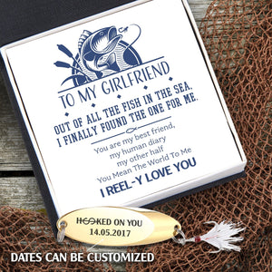 Personalized Sequin Fishing Bait - Fishing - To My Girlfriend - I Reel-y Love You - Gfab13003