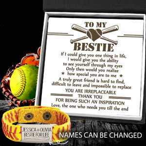 Personalized Softball Bracelet - Softball - To My Bestie - How Special You Are To Me - Gbzk33007