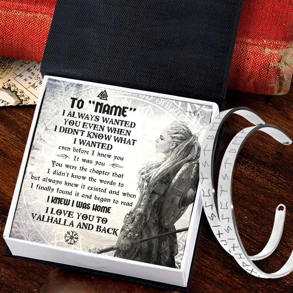 Personalized Viking Rune Couple Bracelets - To My Shieldmaiden - I Love You To Valhalla And Back - Gbt13024