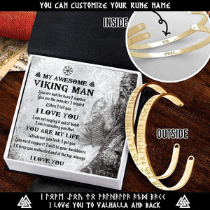 Personalized Viking Rune Couple Bracelets - Viking - My Viking Man - You Are My Life - Gbt26030