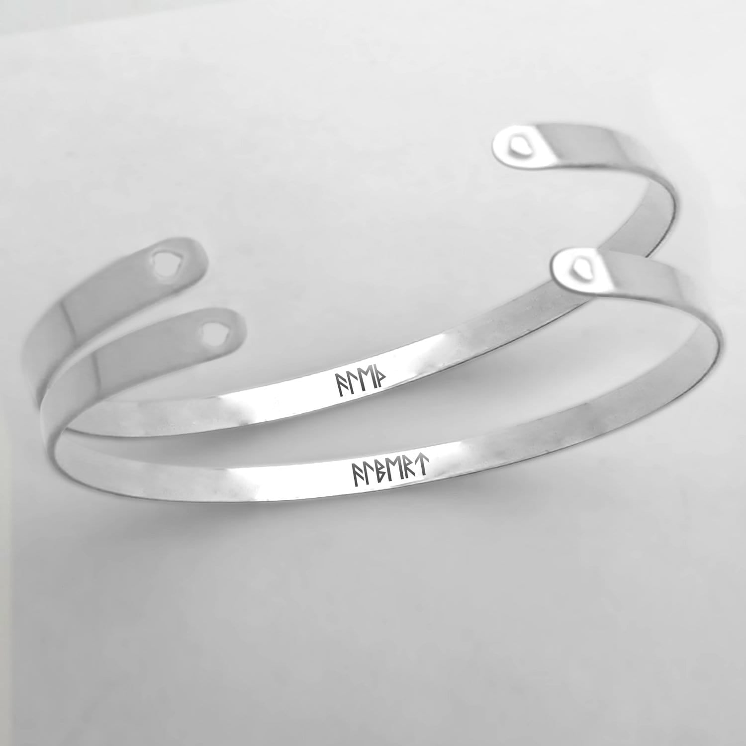 Personalized Viking Rune Couple Bracelets - Viking - To My Shieldmaiden - I Love You To Valhalla And Back - Gbt13029
