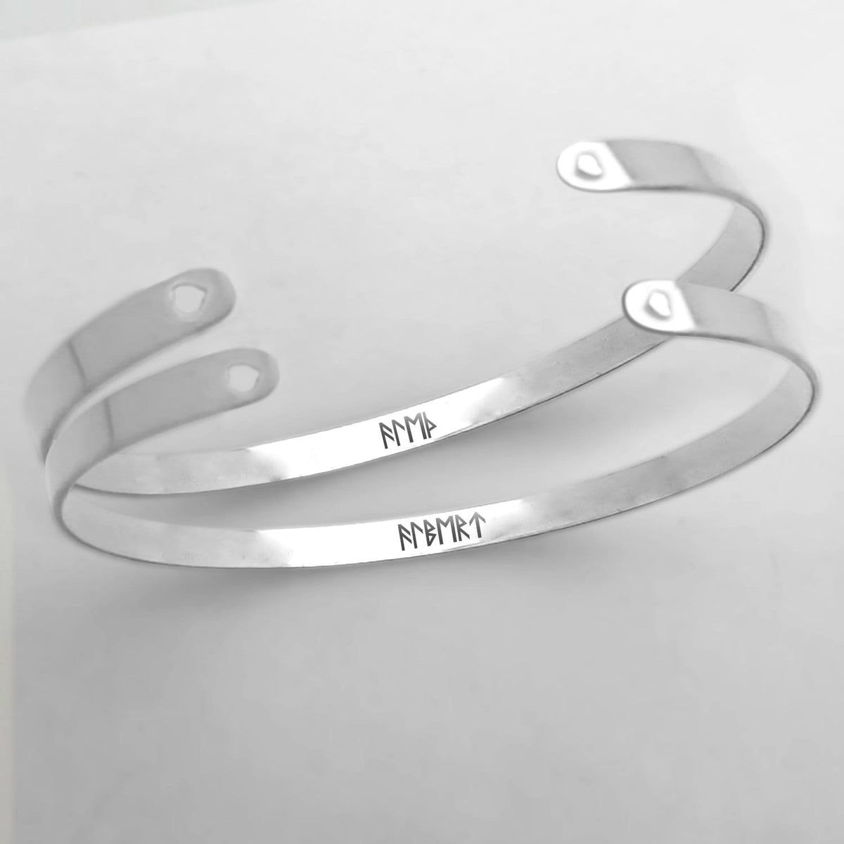 Personalized Viking Rune Couple Bracelets - Viking - To My Shieldmaiden - I Love You To Valhalla And Back - Gbt13029