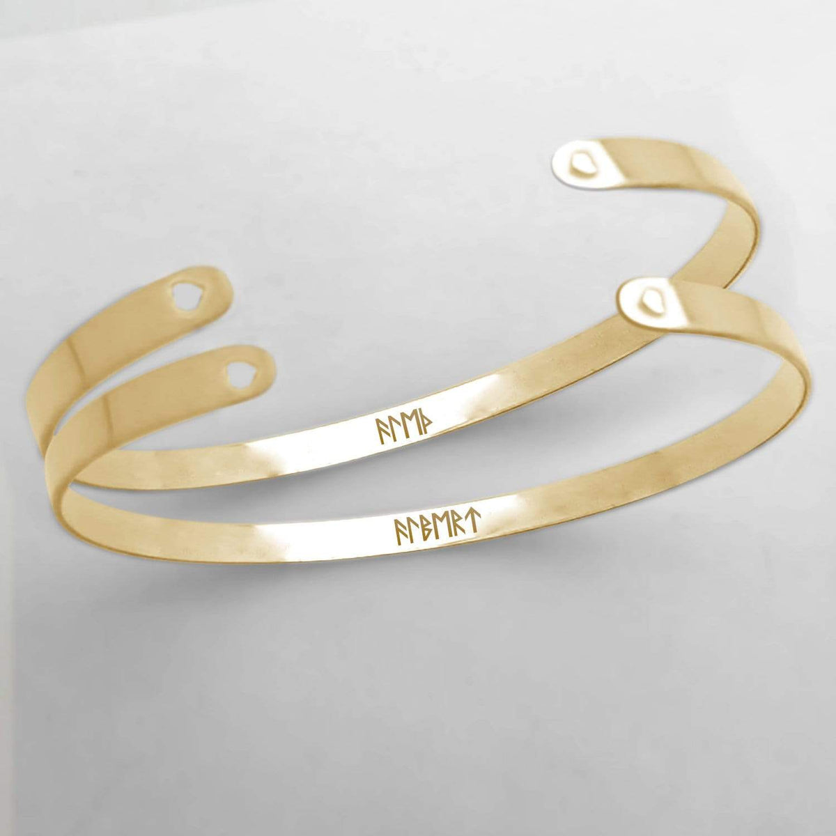 Personalized Viking Rune Couple Bracelets - Viking - To My Shieldmaiden - I Love You To Valhalla And Back - Gbt13029