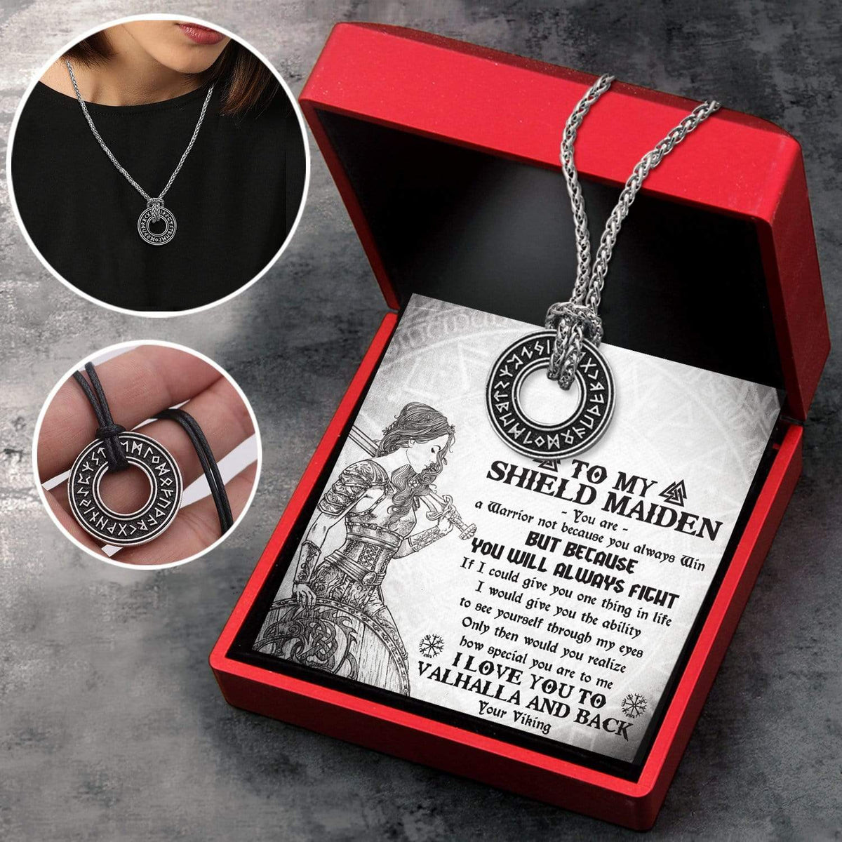 Personalized Viking Rune Necklace - Viking - To My Shield Maiden - How Special You Are To Me - Gndy13001