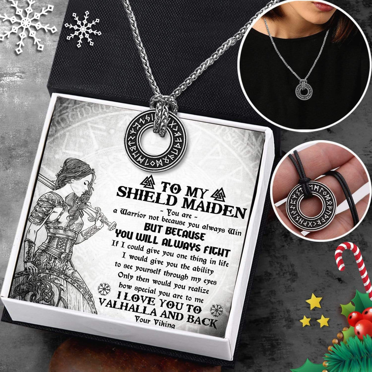 Personalized Viking Rune Necklace - Viking - To My Shield Maiden - How Special You Are To Me - Gndy13001