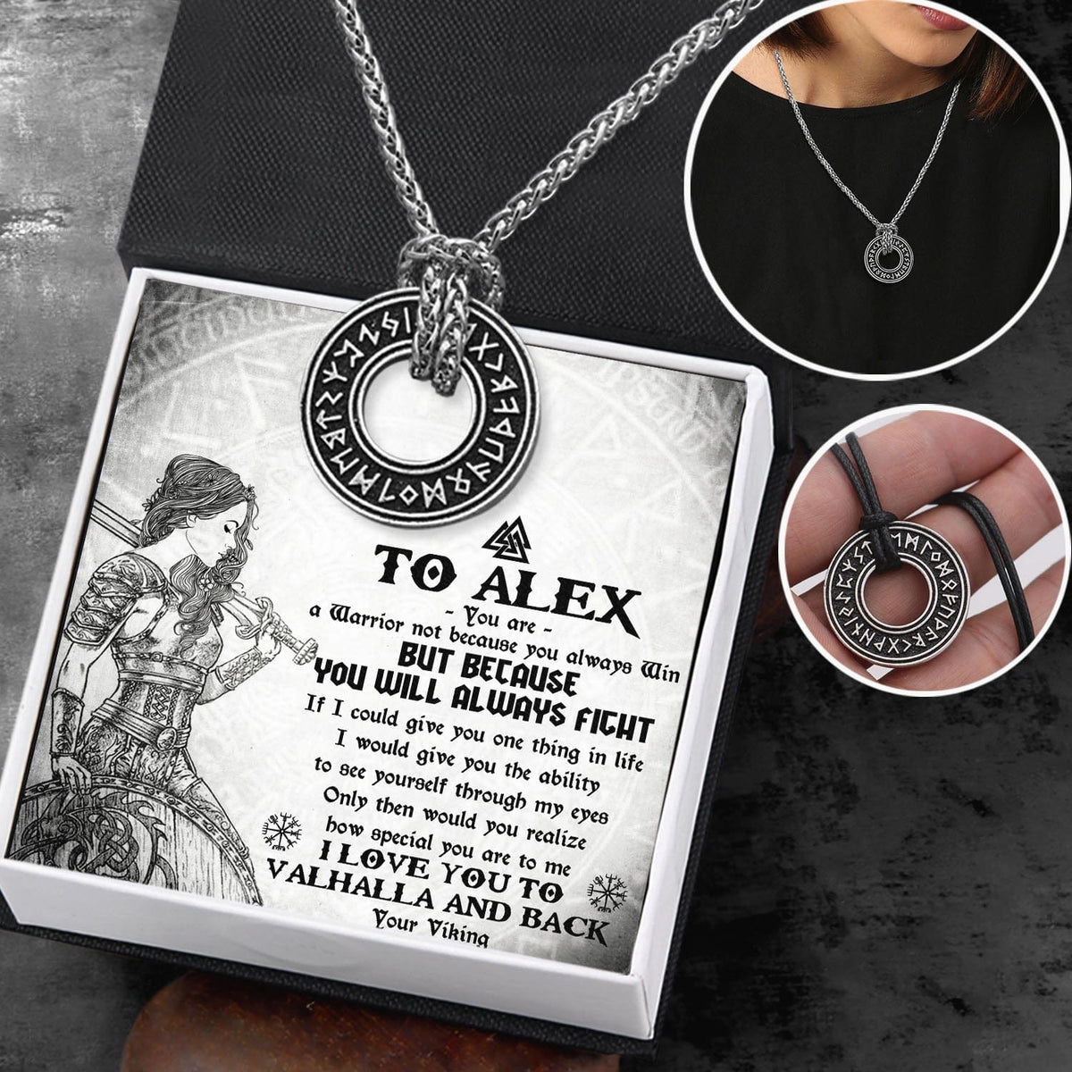 Personalized Viking Rune Necklace - Viking - To My Shield Maiden - How Special You Are To Me - Gndy13001