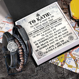 Personalized Viking Yggdrasil Bracelet - Viking - To My Viking Son - Be Strong When You Are Weak - Gbag16001