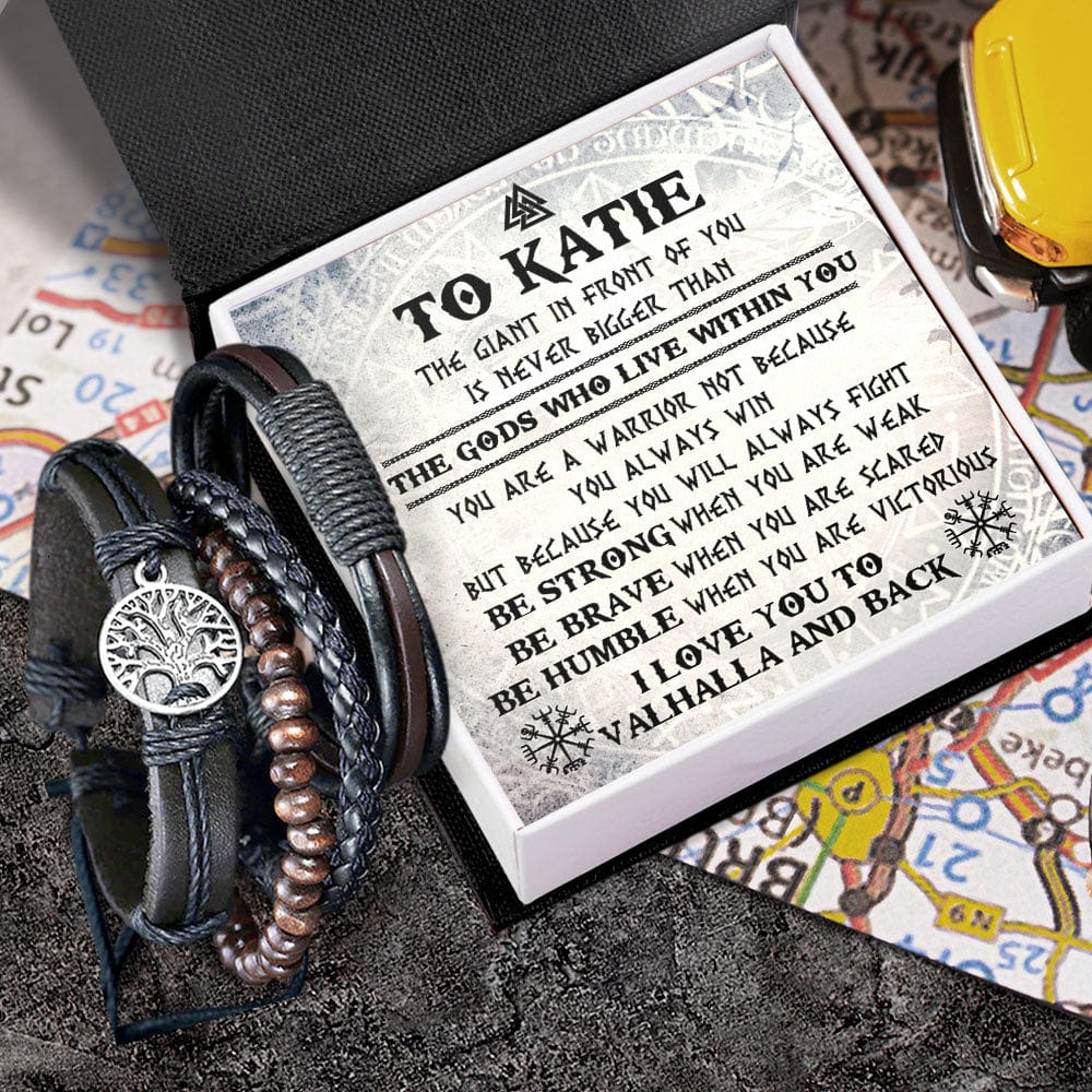 Personalized Viking Yggdrasil Bracelet - Viking - To My Viking Son - Be Strong When You Are Weak - Gbag16001