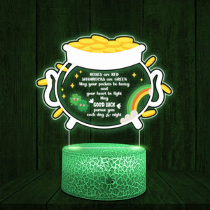 Printed Night Light - For Your Loved Ones - May Your Pockets Be Heavy - Glcb26003