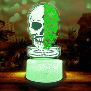 Printed Night Light - Skull - To My Friend - Friends Like You Are Harder To Find Than Toilet Paper During A Pandemic - Glcb33008