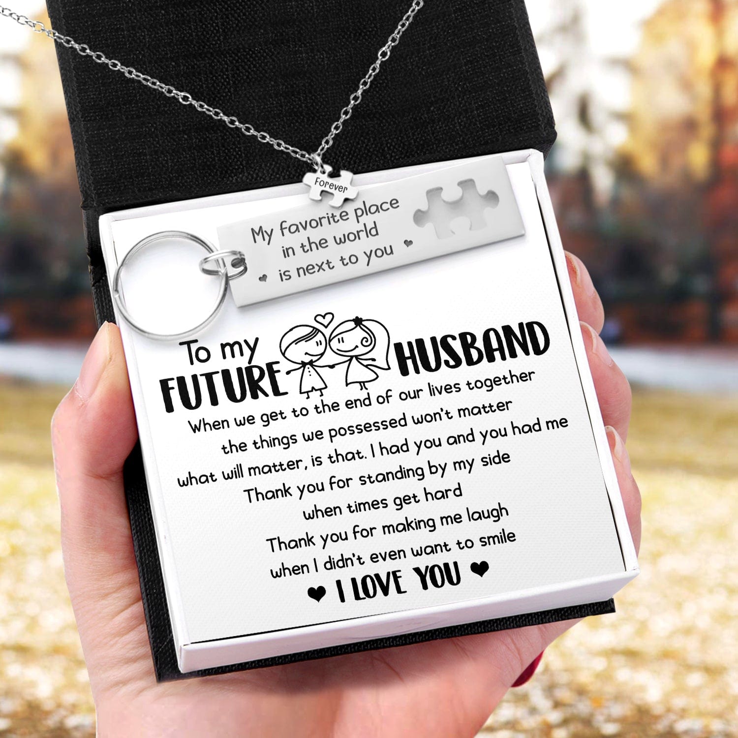 Magnetic Love Necklaces - Family - To My Girlfriend - I Love You