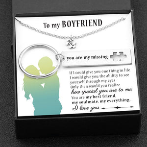 Puzzle Keychain And Necklace Set - To My Boyfriend - How Special You Are To Me - Gnq12002