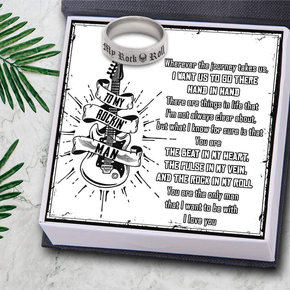 Rock 'N' Roll Ring - Guitar - To My Rockin' Man - You Are The Beat In My Heart - Gri26019