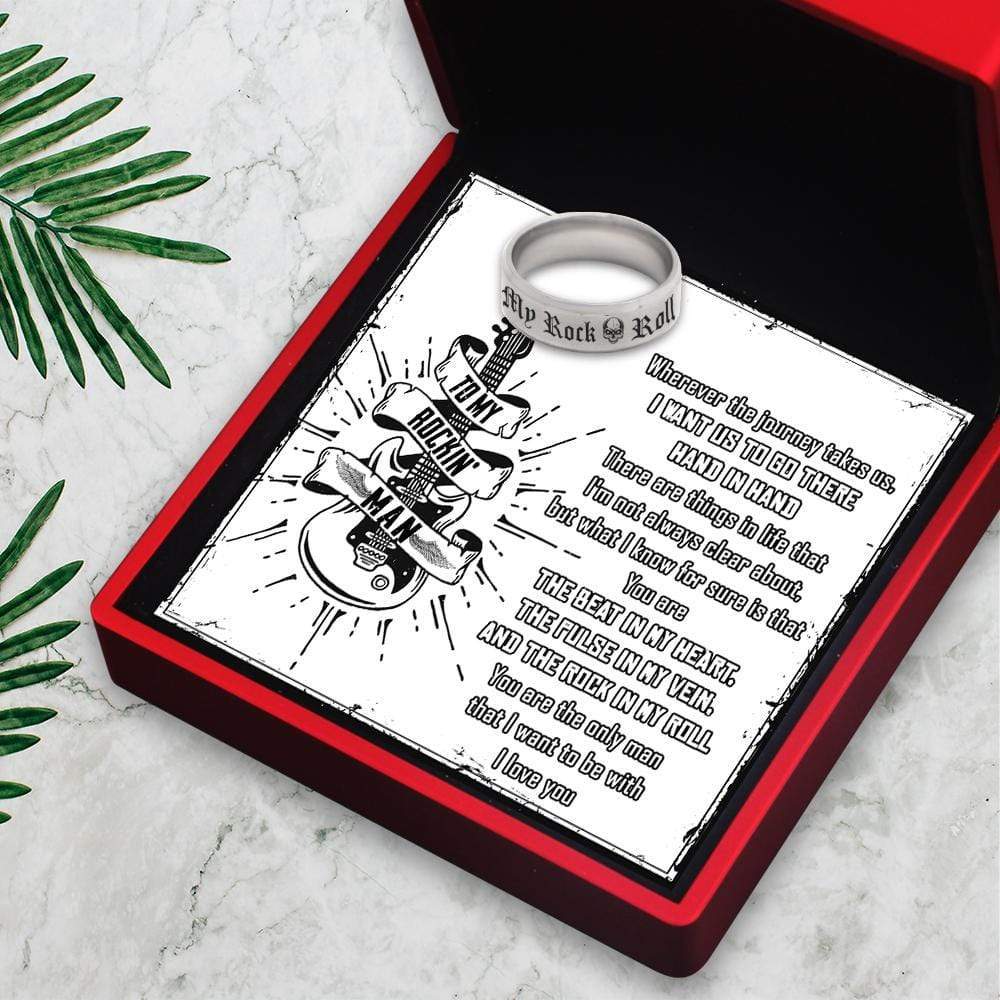 Rock 'N' Roll Ring - Guitar - To My Rockin' Man - You Are The Beat In My Heart - Gri26019