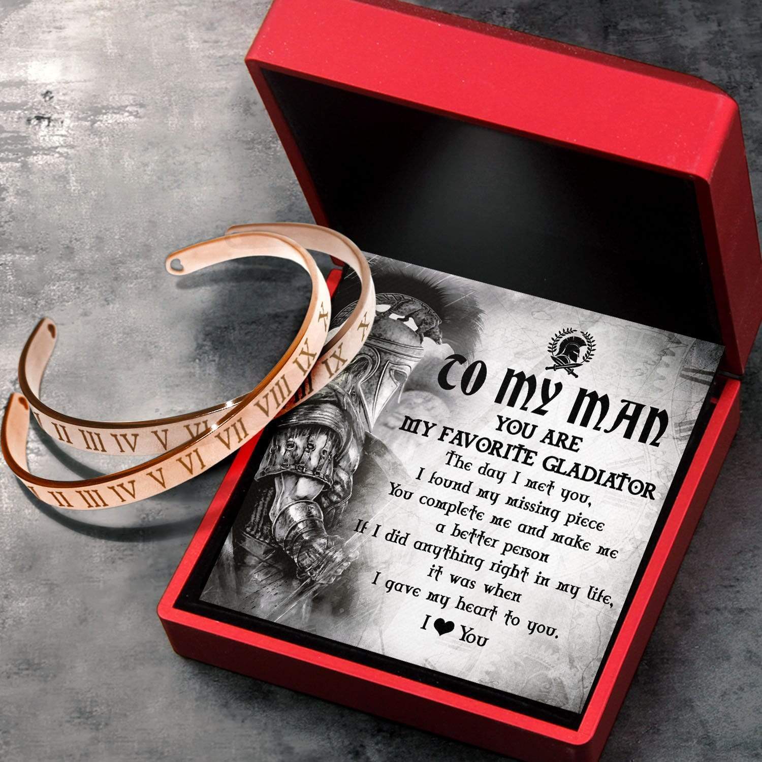 Roman Couple Bracelets - Roman - To My Man - A Better Person - Gbt26025