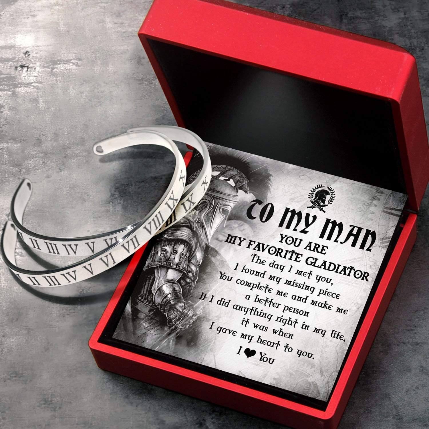 Roman Couple Bracelets - Roman - To My Man - A Better Person - Gbt26025