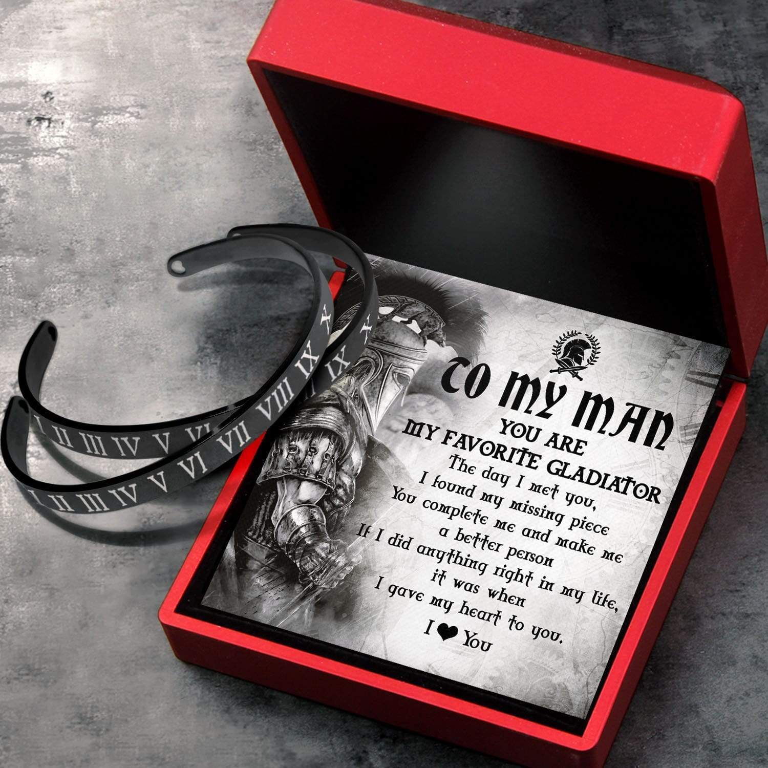 Roman Couple Bracelets - Roman - To My Man - A Better Person - Gbt26025