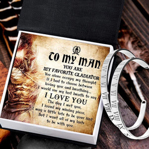 Roman Couple Bracelets - To My Man - I Love You - Gbt26026