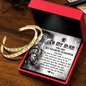 Roman Couple Bracelets - To My Man - You Are My Favorite Gladiator - Gbt26028