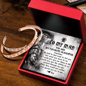 Roman Couple Bracelets - To My Man - You Are My Favorite Gladiator - Gbt26028