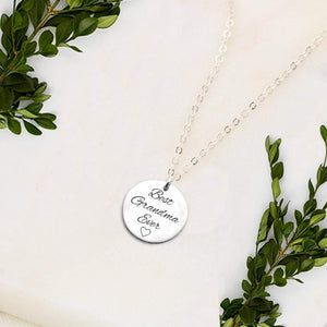 Round Necklace - Family - To Grandma - I Love You More Than You'll Ever Know - Gnev21002