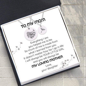 Round Necklace Set - Family - To My Mom - I Will Always Be Your Little Girl - Gnfc19001