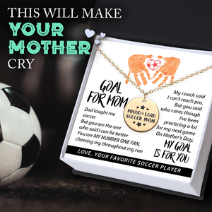Round Necklace - Soccer - To My Mom - On Mother's Day, My Goal Is For You - Gnev19034