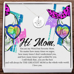 Round Necklace - To My Mom - The Greatest Mom - Gnev19001