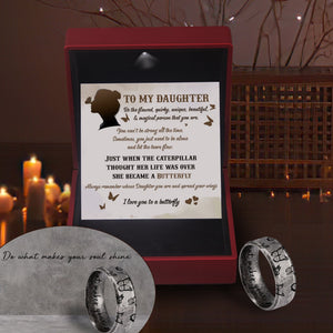 Rune Ring - Butterfly - To My Daughter - I Love You To A Butterfly - Gri17001