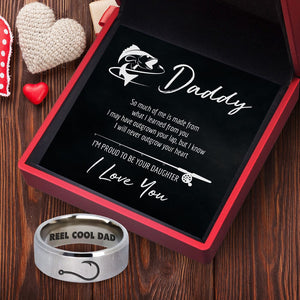Rune Ring - Fishing - To My Dad - I'm Proud To Be Your Daughter - Gri18017