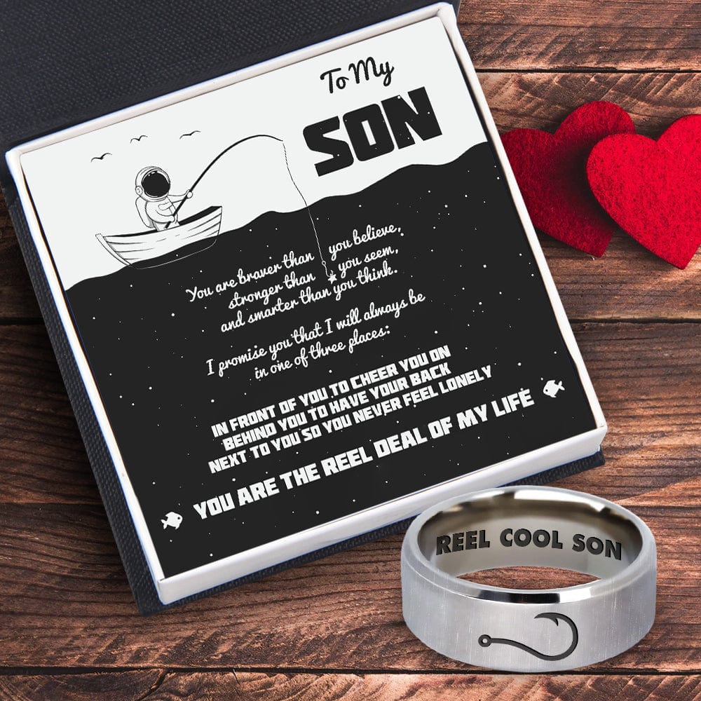 Rune Ring - Fishing - To My Son- You Are The Reel Deal Of My Life  - Gri16002