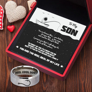 Rune Ring - Fishing - To My Son- You Are The Reel Deal Of My Life  - Gri16002