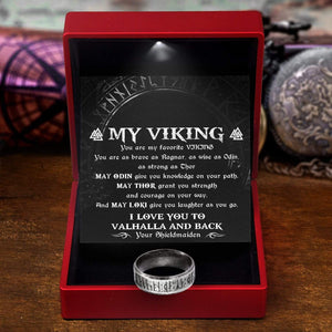 Rune Ring - My Viking - I Love You To Valhalla And Back - Gri26001