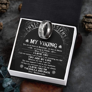 Rune Ring - My Viking - You Are My Life - Gri26004