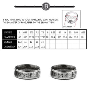 Rune Ring - Viking - My Viking Husband - I Love You To Valhalla And Back - Gri14001